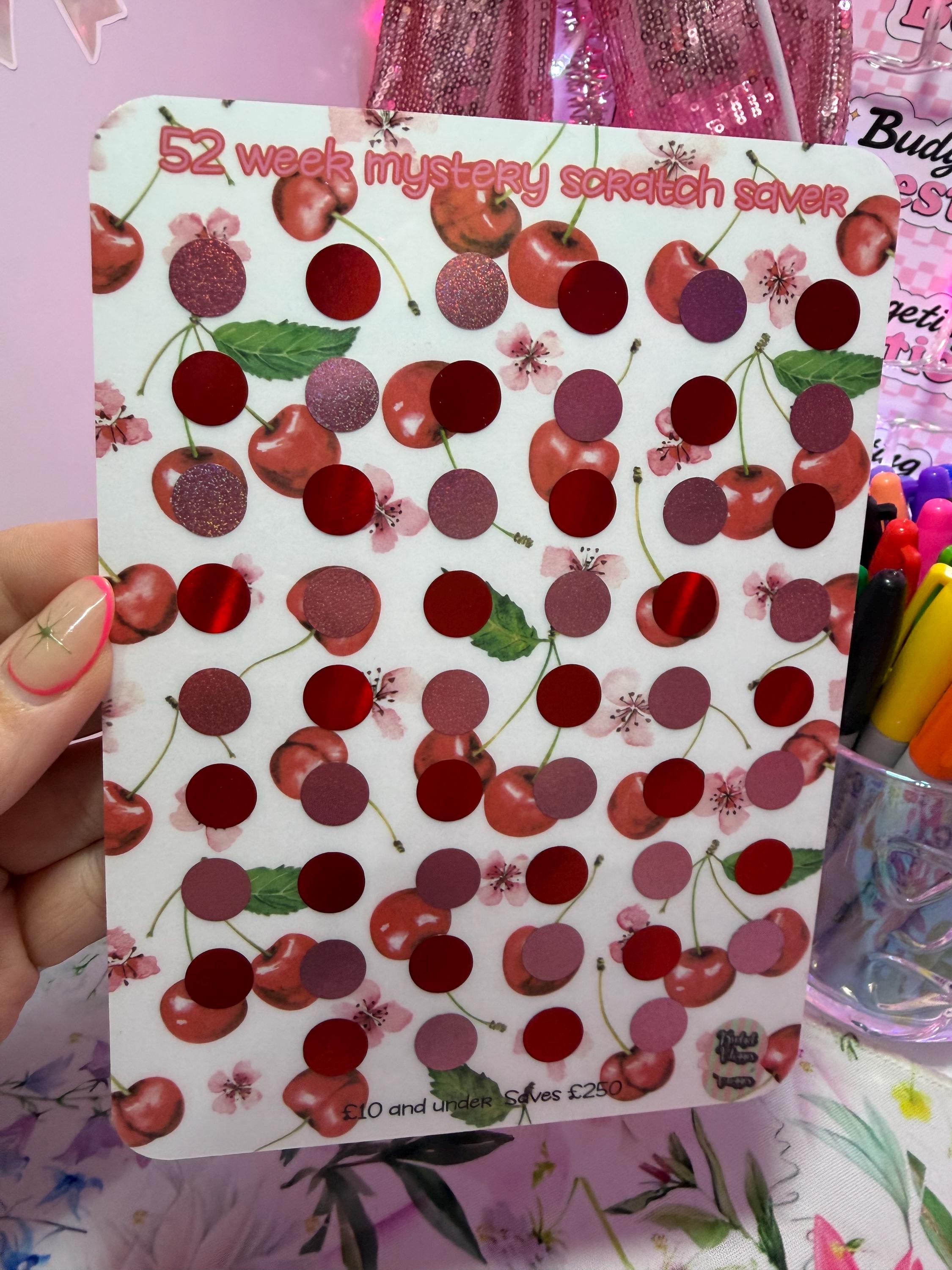 52 Week Mystery Scratch Off – A5 Savings Tracker