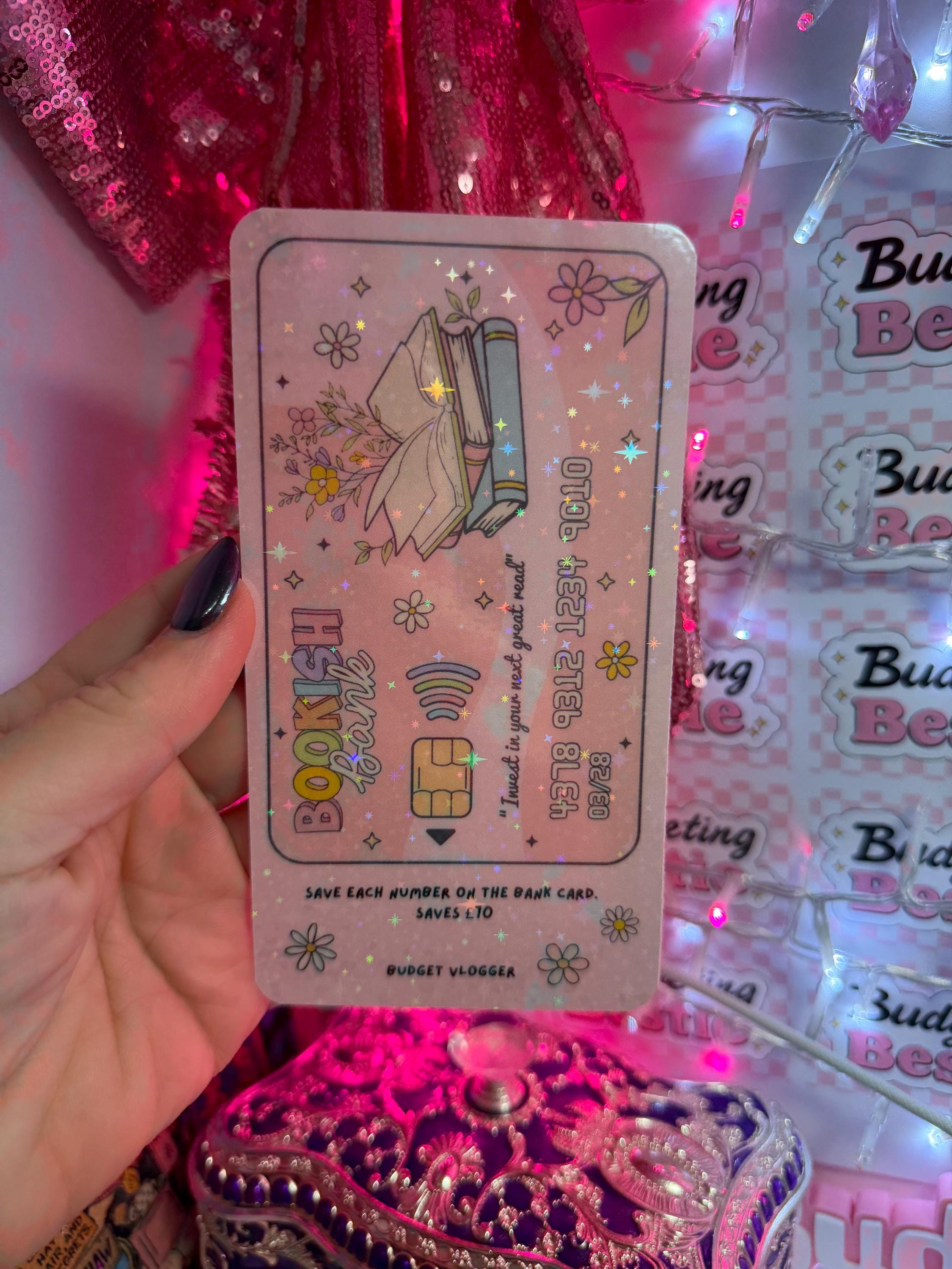 Bookish bank A6 Cash Envelope Budget Tracker
