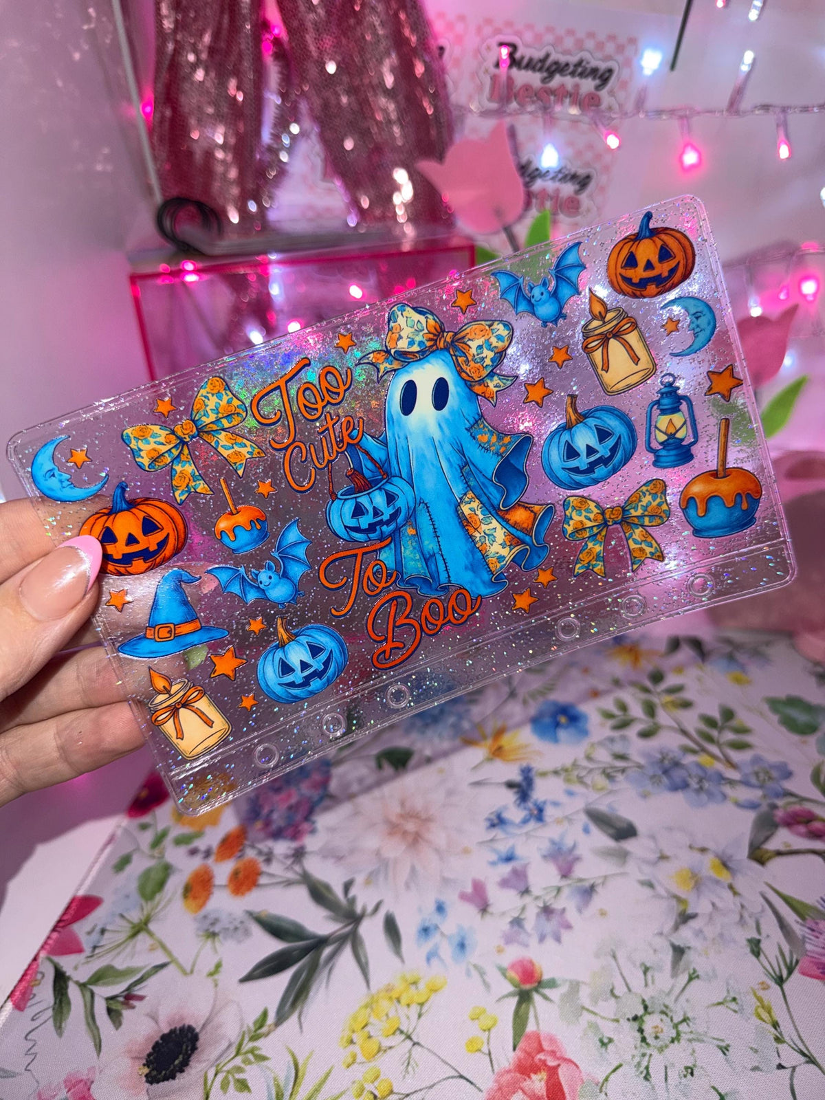 Too Cute to Boo – A6 Glitter Zipless Savings Wallet