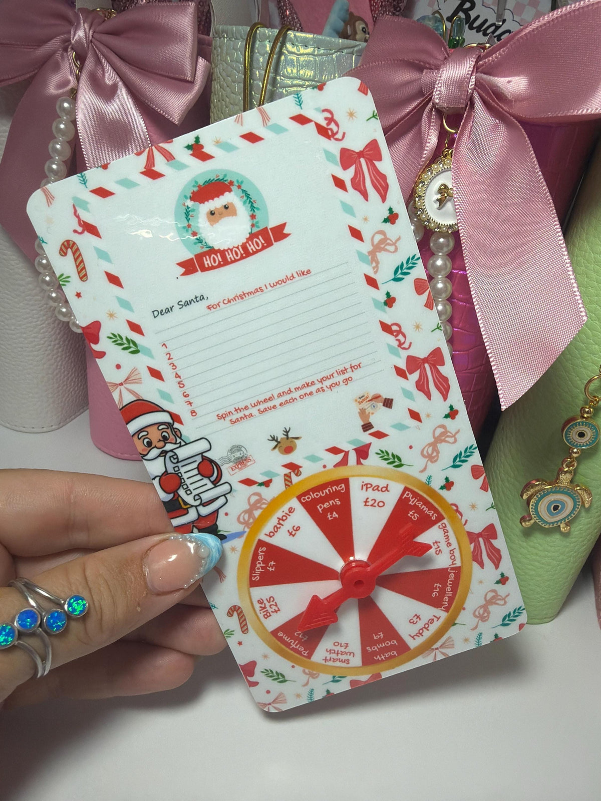 Ho Ho Ho Dear Santa – A6 Laminated Savings Challenge