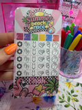 Summer Beach Race – A6 Laminated Savings Challenge