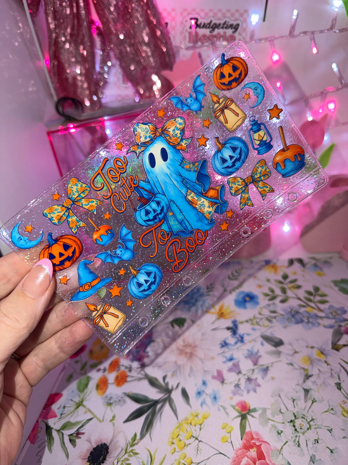 Too Cute to Boo – A6 Glitter Zipless Savings Wallet