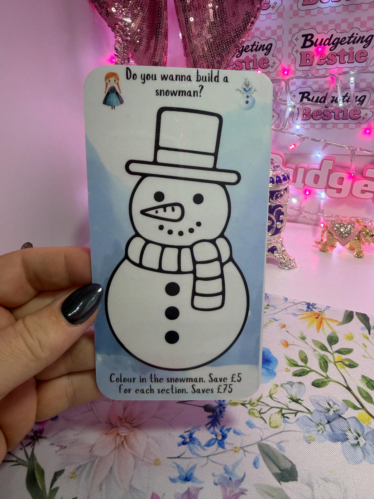 Let it snow collection | (will be posted from 26th Jan) budget trackers for cash stuffing