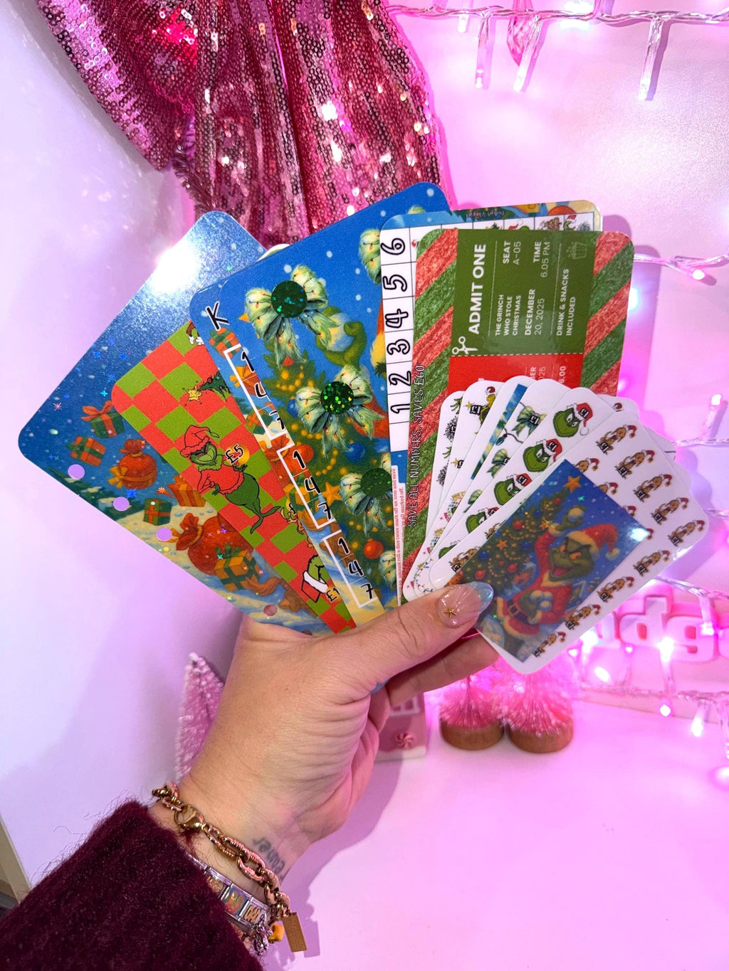 Christmas whooo  collection | budget trackers for cash stuffing