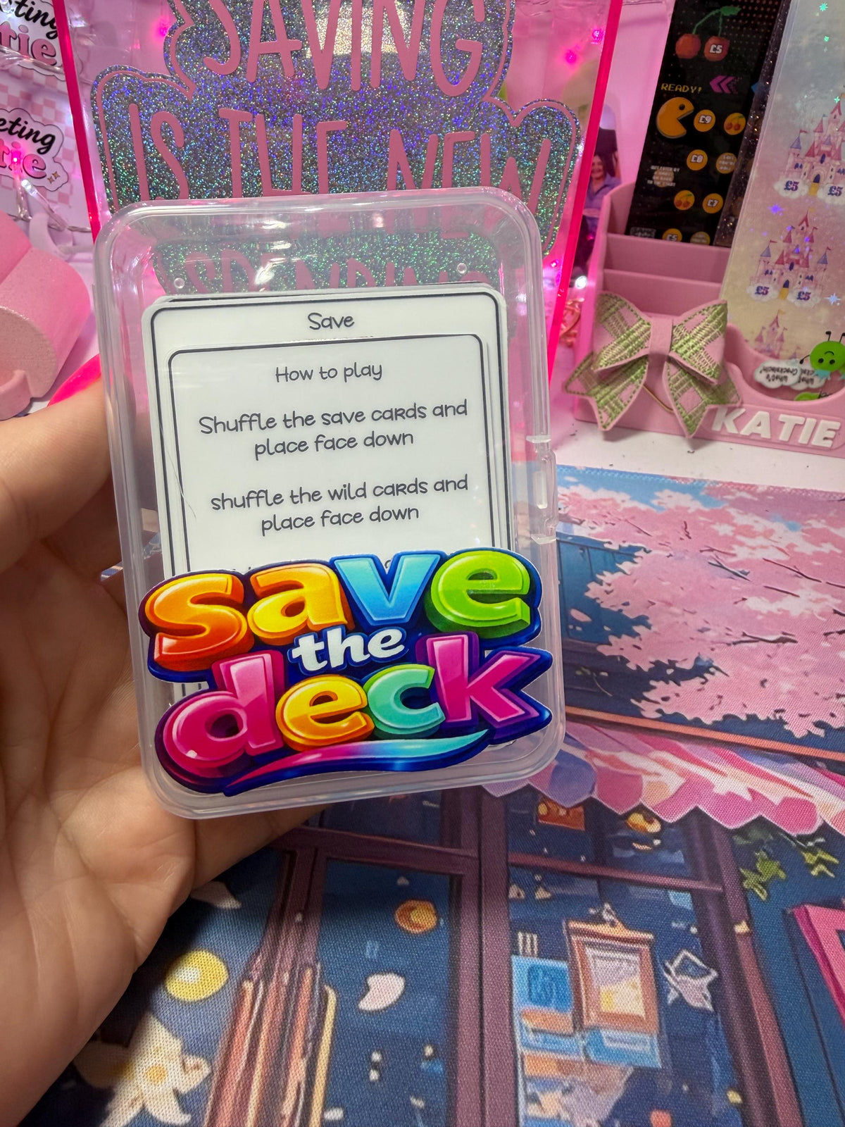 Pink & Red Christmas – Save the Deck Card Game