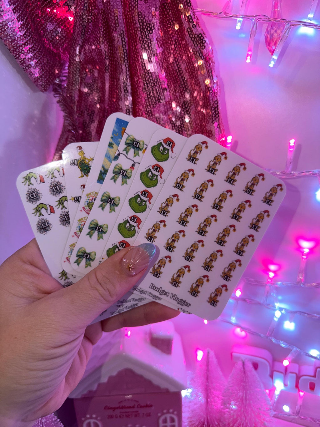 Christmas whooo  collection | budget trackers for cash stuffing