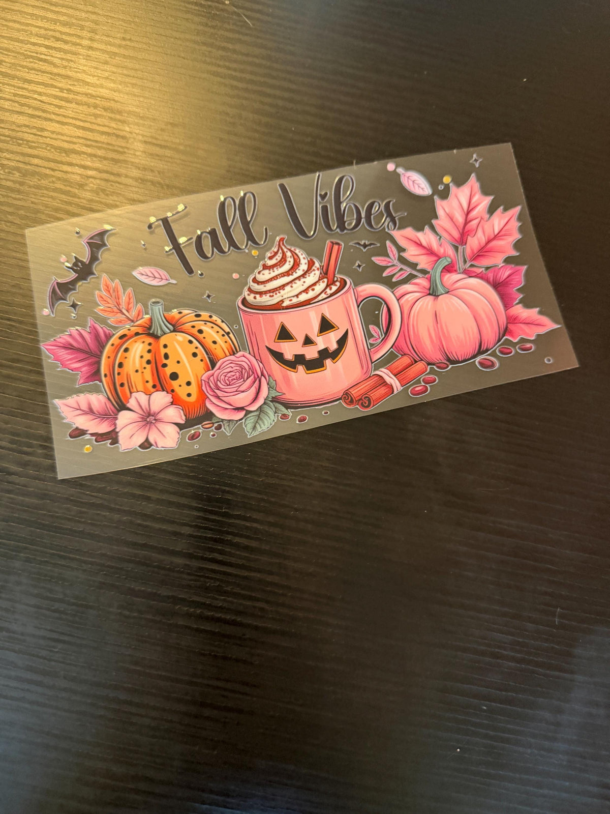 Fall Vibes – A6 Glitter Zipless Savings Wallet