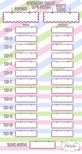 Seasonal count ups saved or spent  - budget vlogger collection