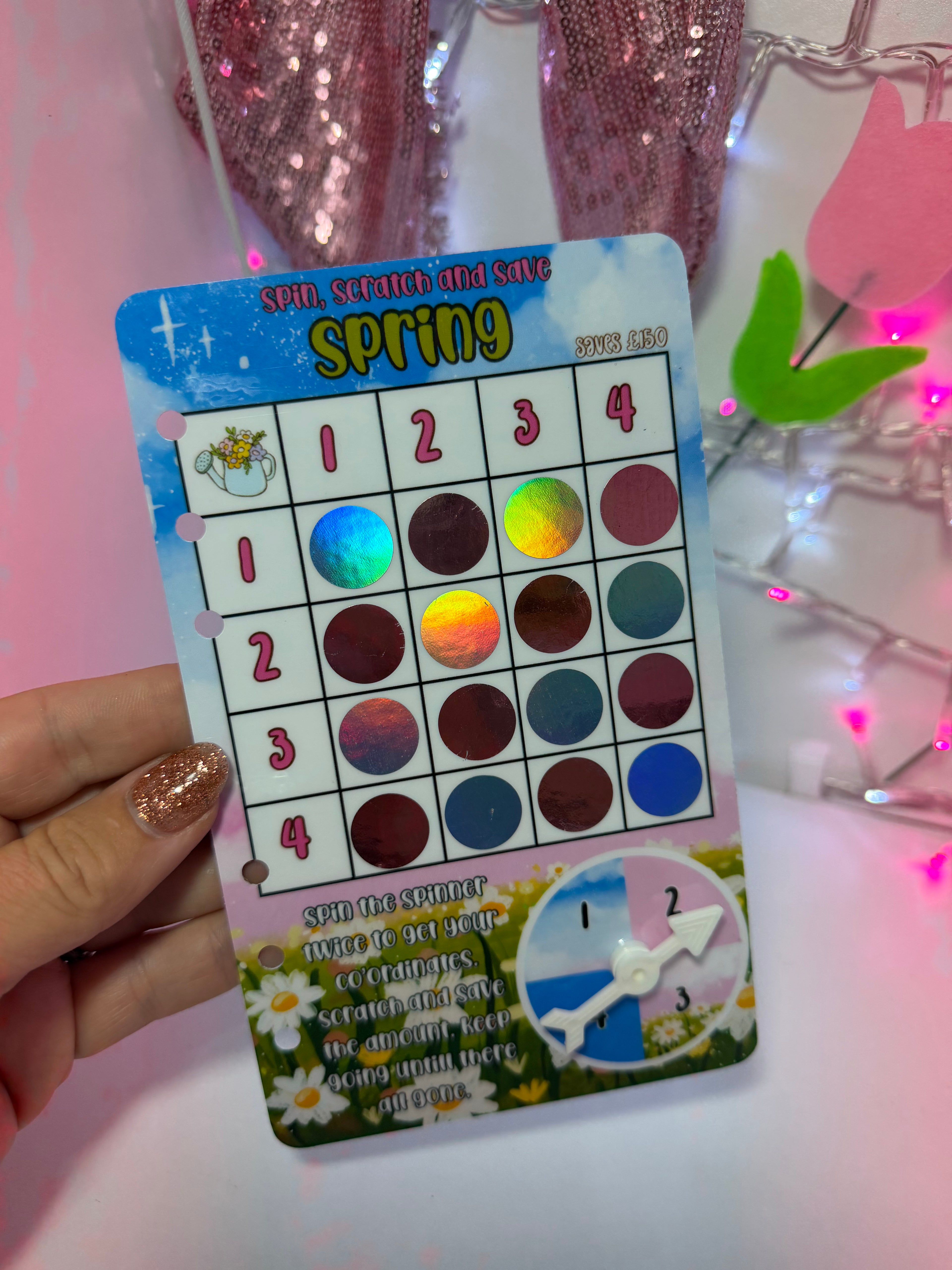 Spin, scratch and save
