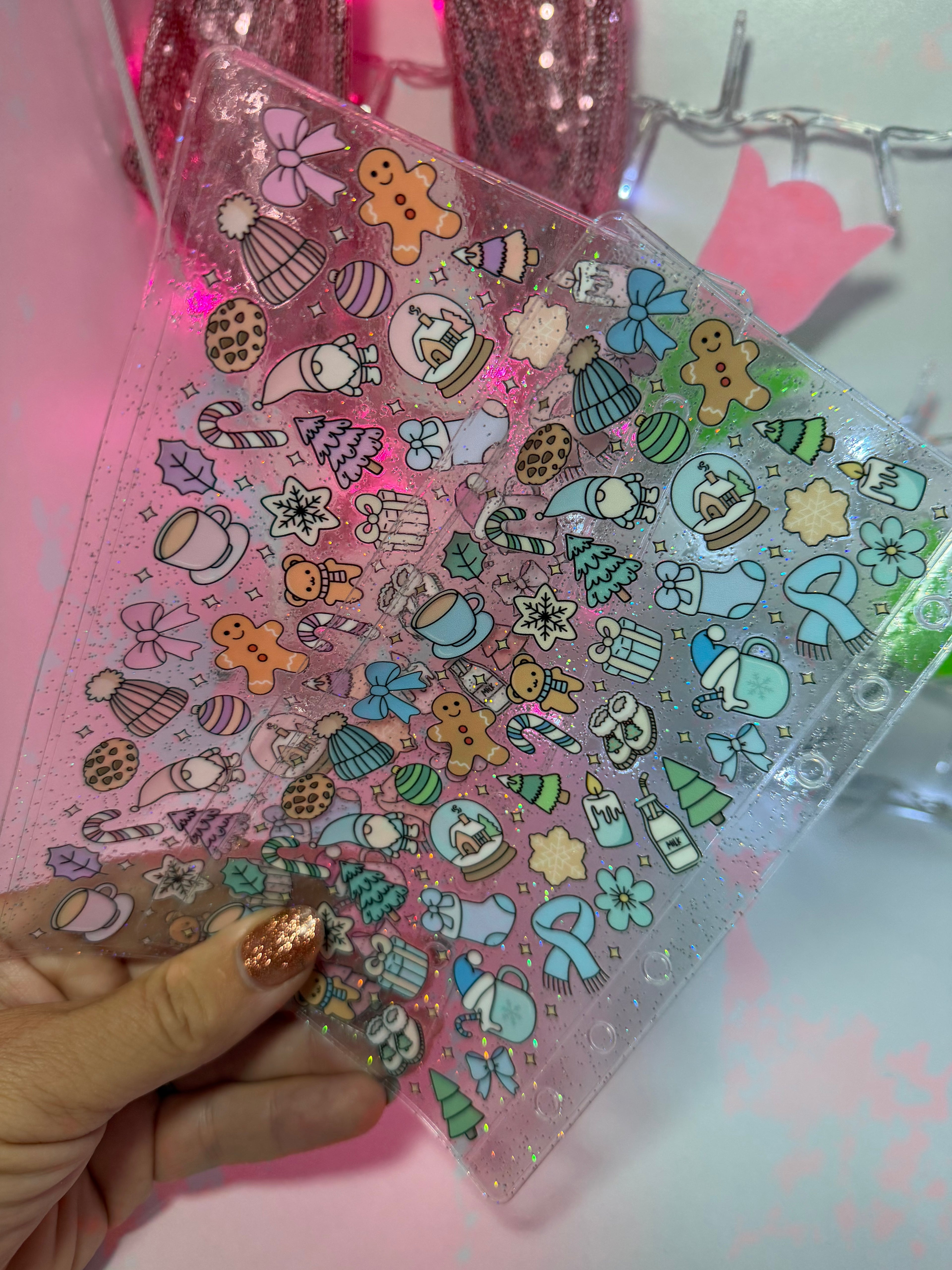 uvdtf zipless glitter envelope: winter wishes