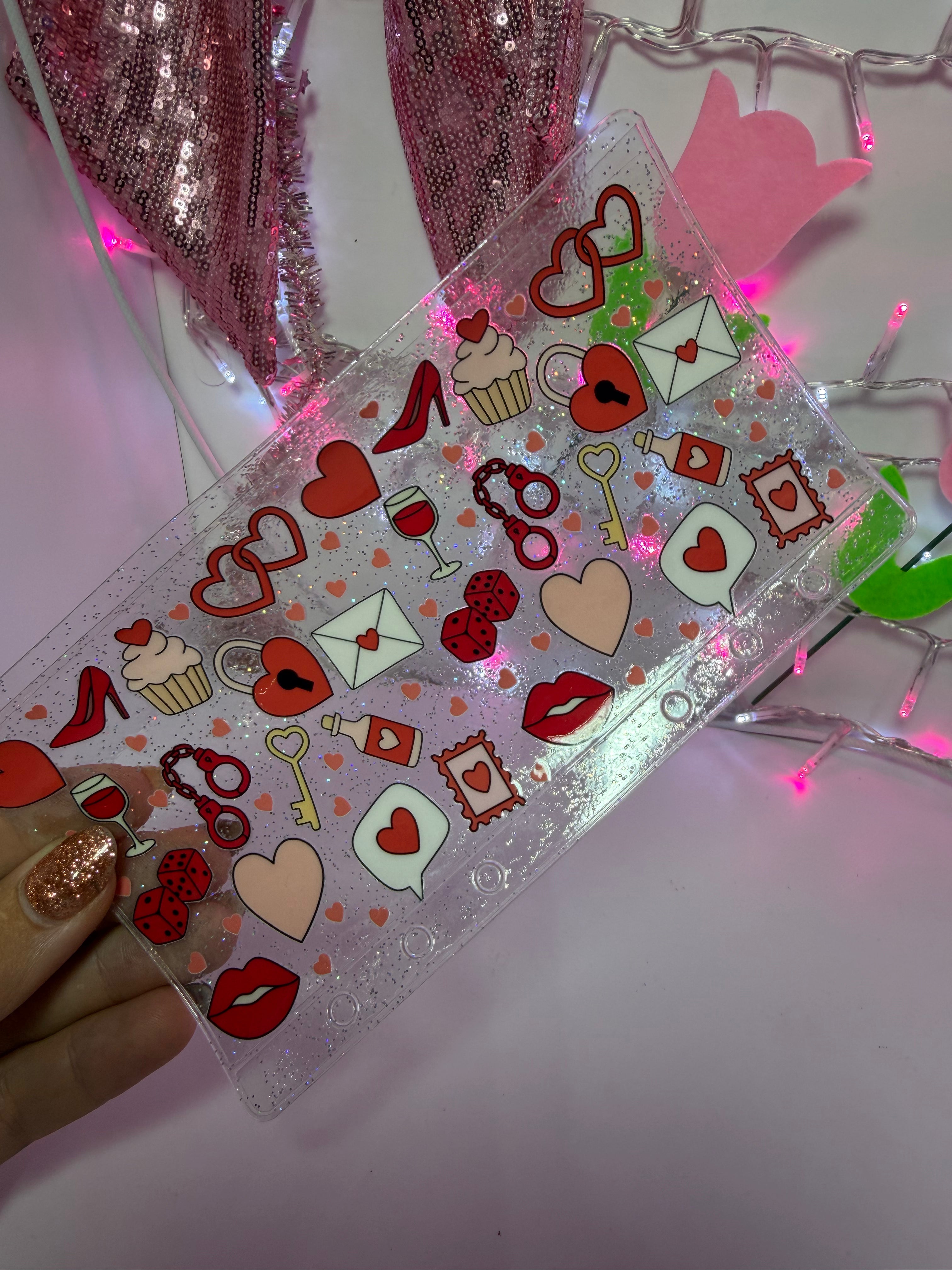 uvdtf zipless glitter envelope: Gallentines