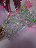 uvdtf zipless glitter envelope:spring in bloom