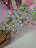 uvdtf zipless glitter envelope: life is better at the beach