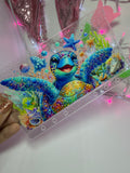 uvdtf zipless glitter envelope:Cute turtle