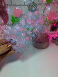 uvdtf zipless glitter envelope:Floral