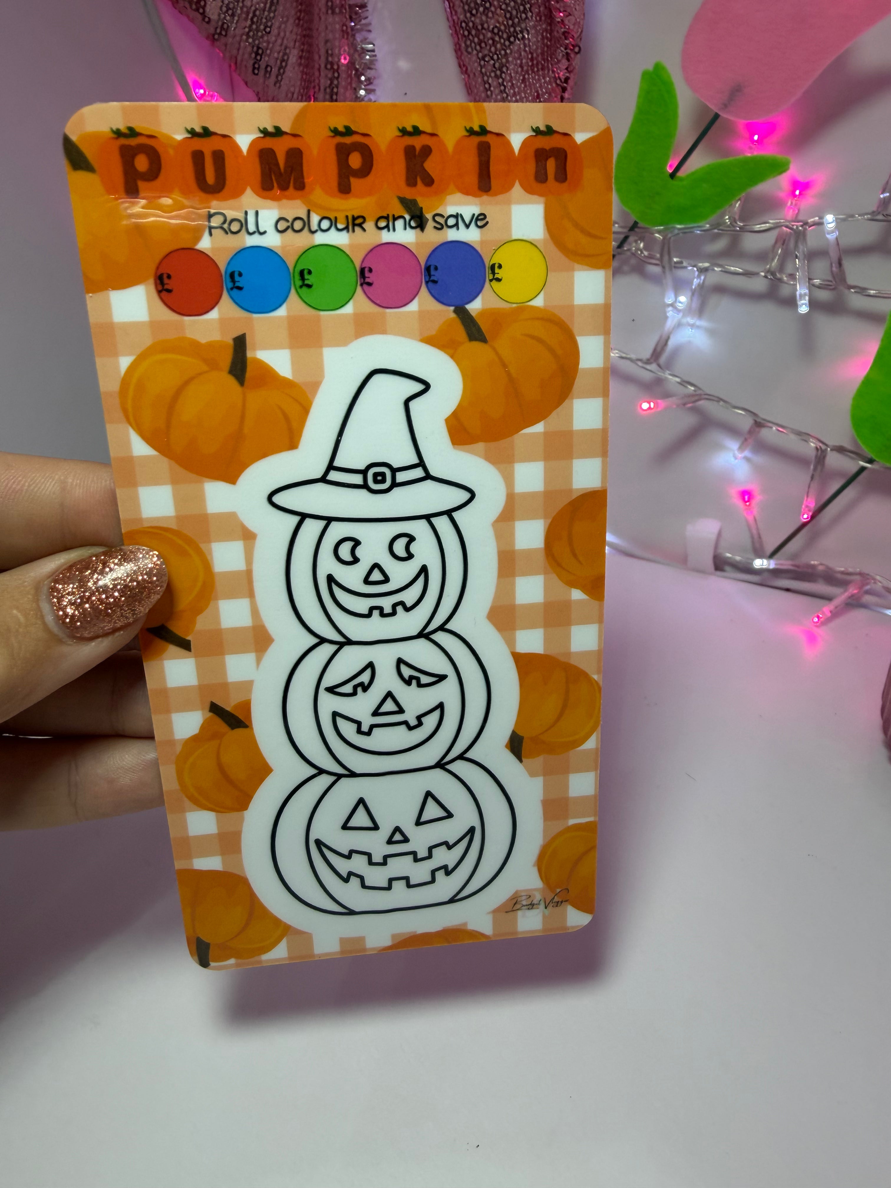 Pumpkin roll colour and save
