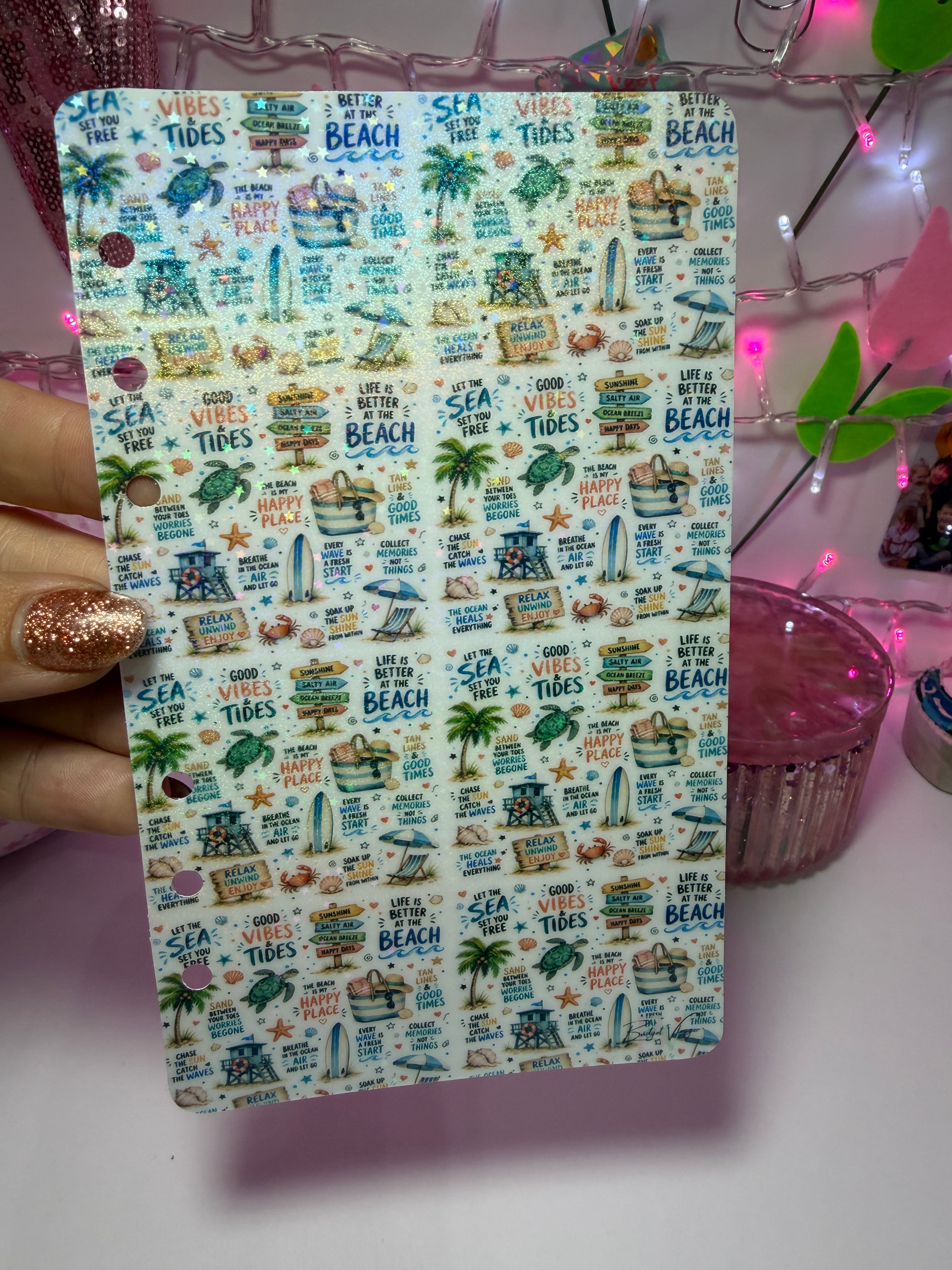 life is better at the beach– A6 Cash Stuffing Dashboard