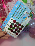 Naughty elf on the shelf savings game - A6 Cash Stuffing