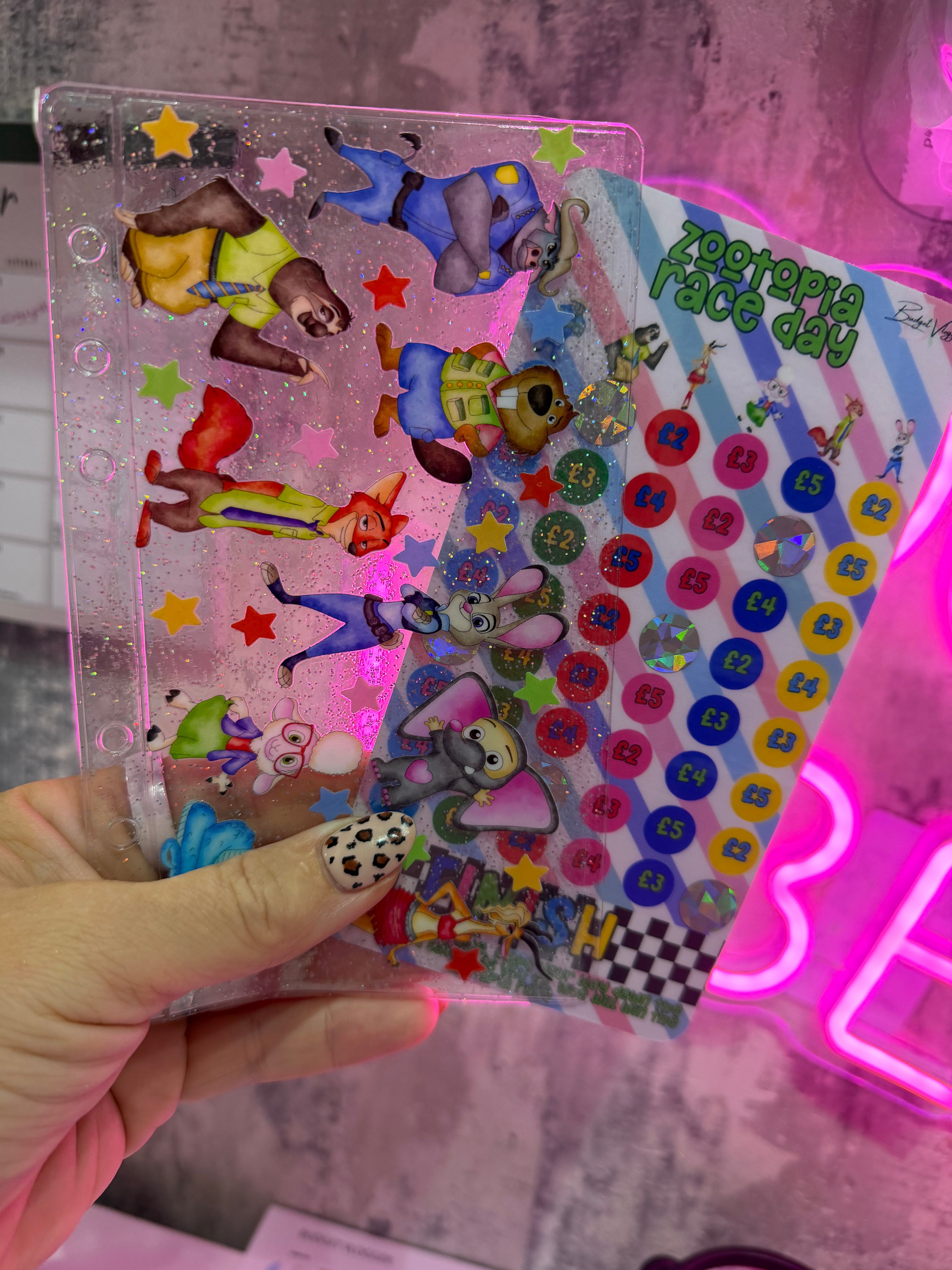Happily Ever After Glitter Wallets & Savings Challenges