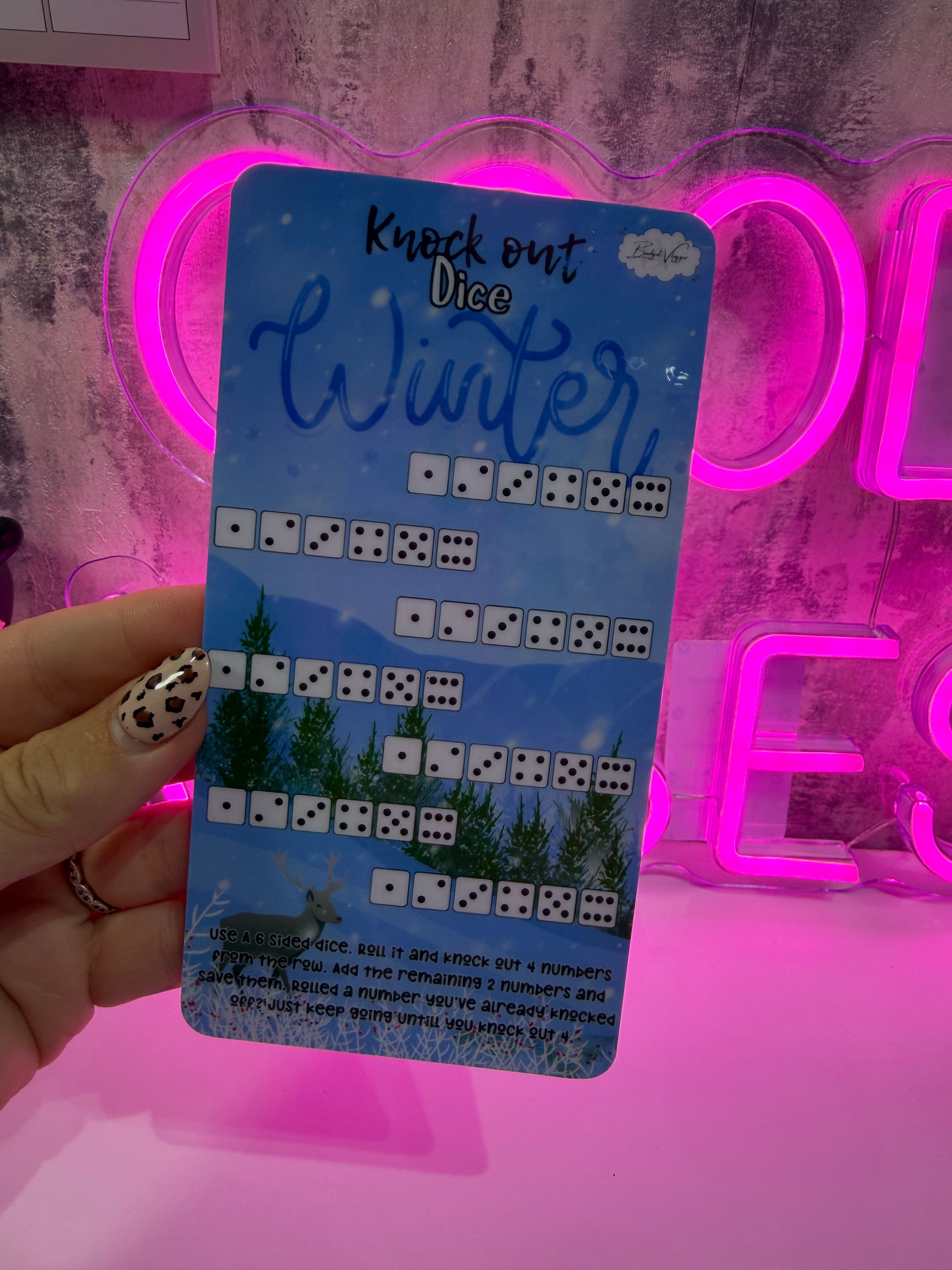 knock out dice winter : dice game