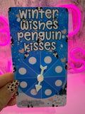 winter wishes penguin kisses : spin and save