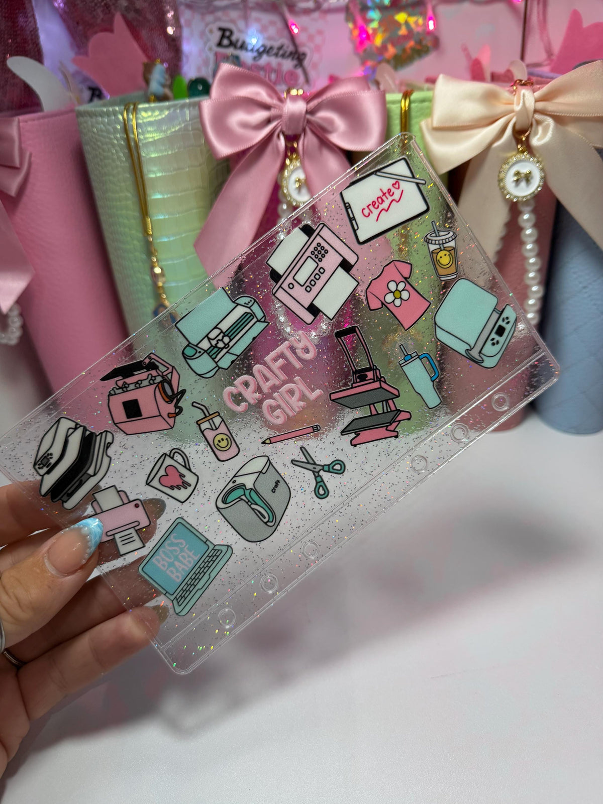 Crafty Girl – A6 Glitter Savings Wallet