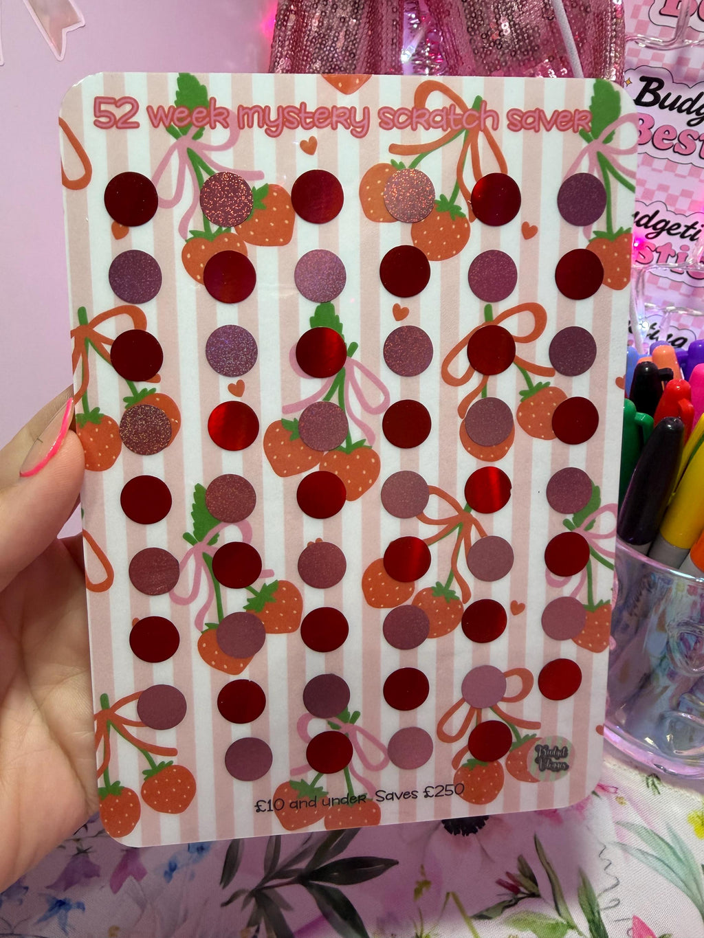52 Week Mystery Scratch Off – A5 Savings Tracker