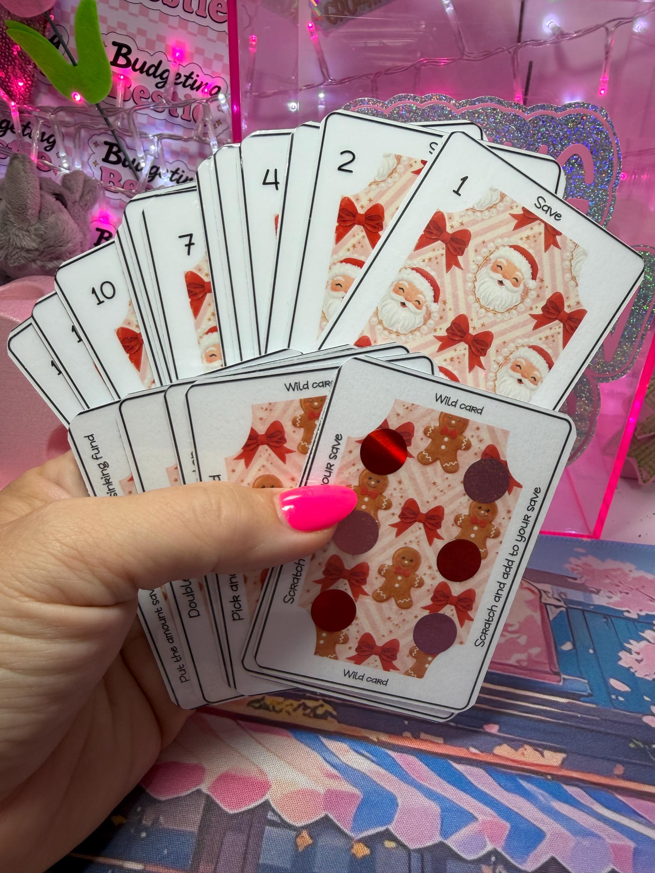 Pink & Red Christmas – Save the Deck Card Game