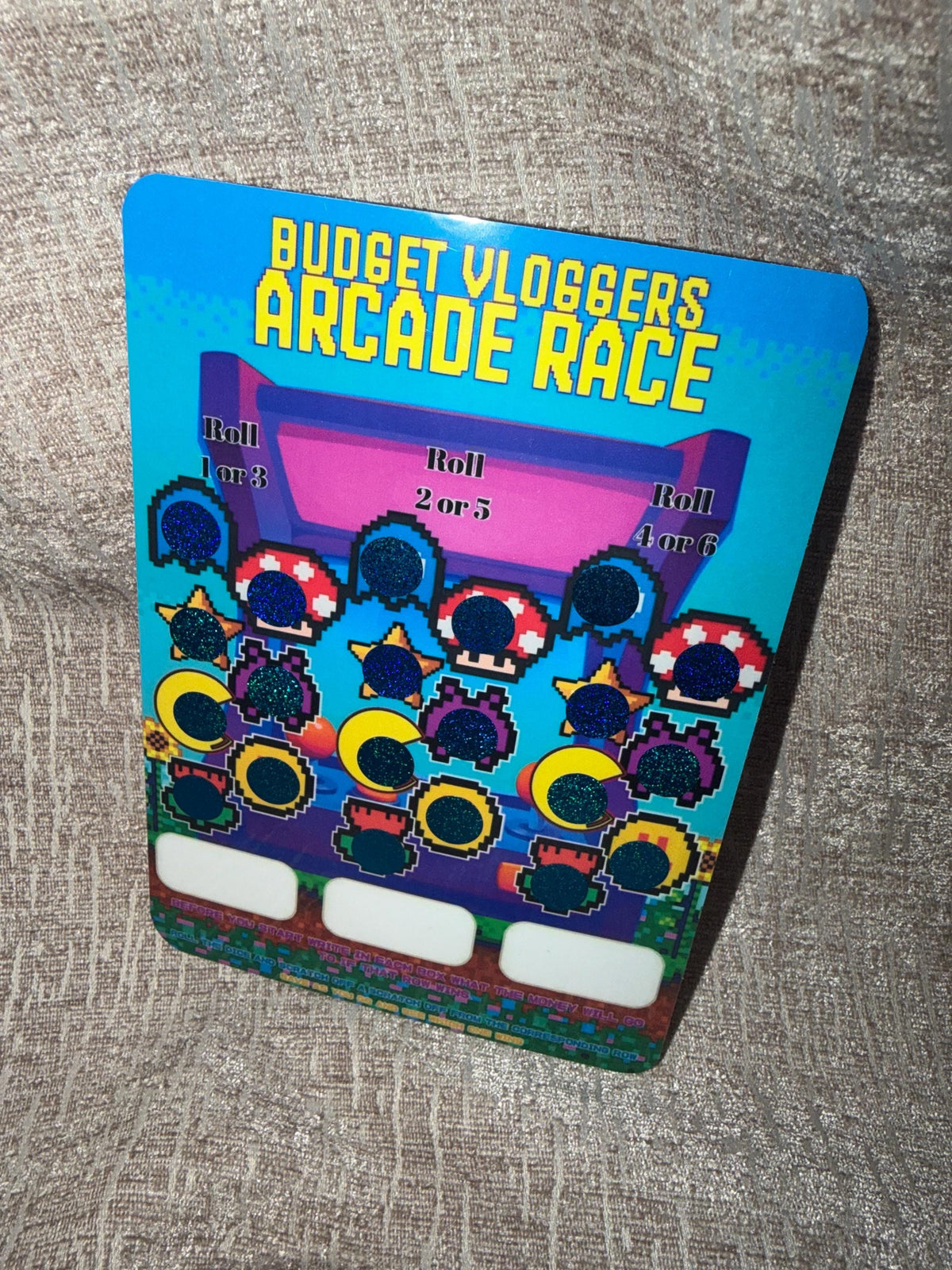 Budget Vlogger Race – Cash Stuffing Game