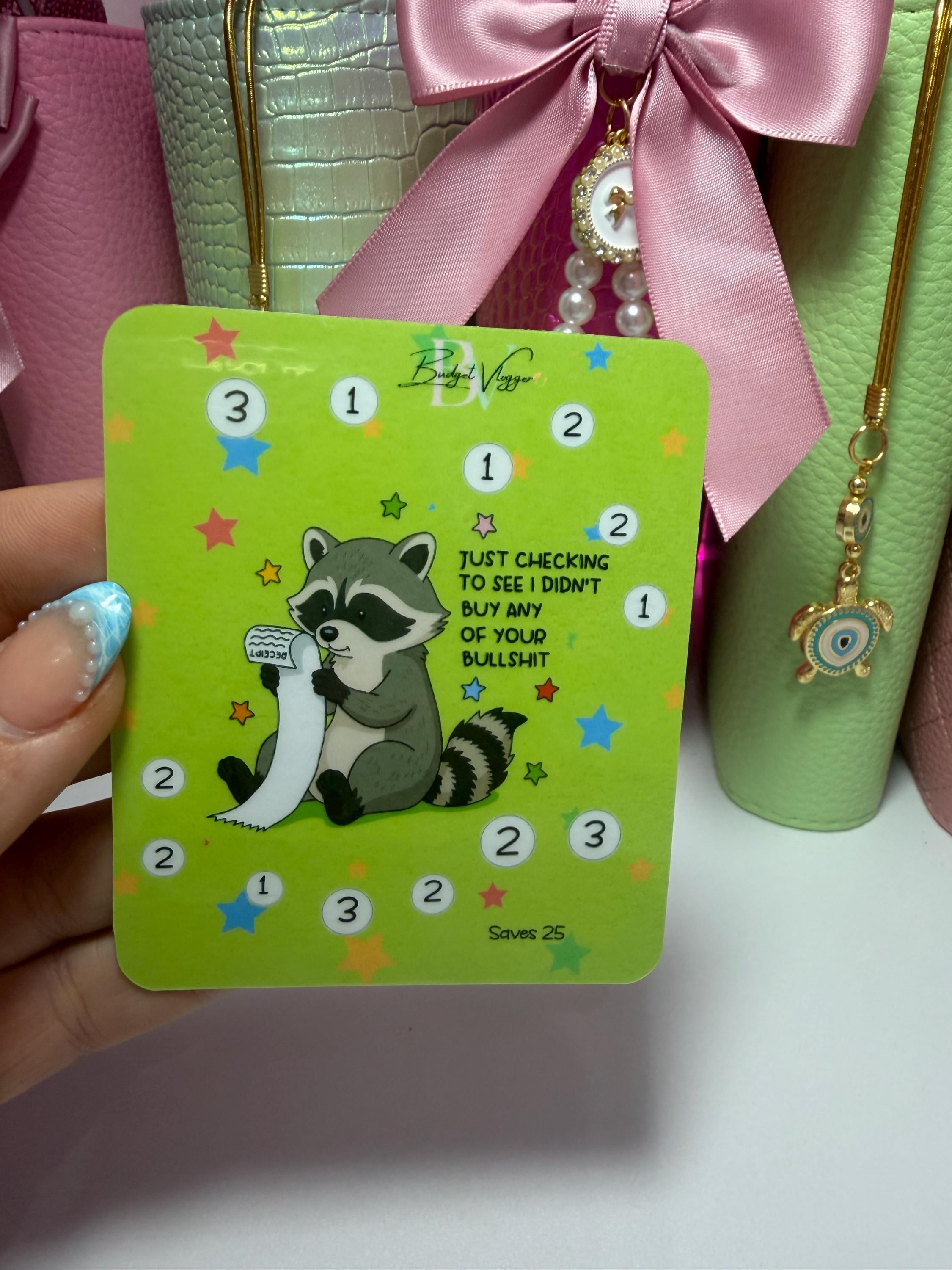 Cute but unhinged Minis cash stuffing budget tracker