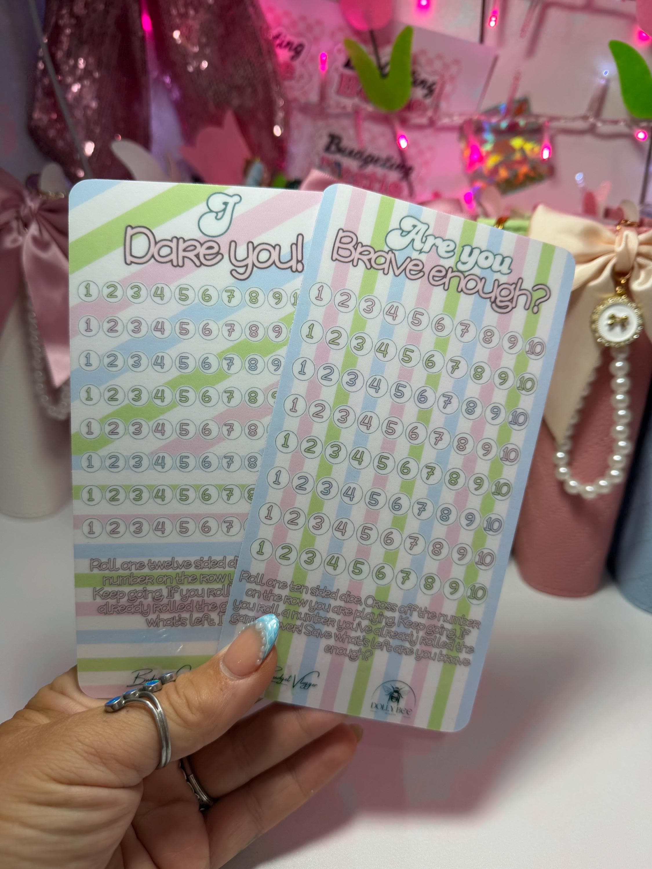 Are You Brave Enough / I Dare You – A6 Laminated Savings Challenge