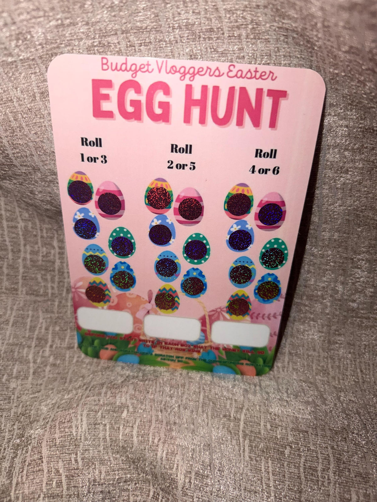 Budget Vlogger Race – Cash Stuffing Game